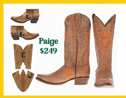 Women’s custom Lobos Boots-Paige